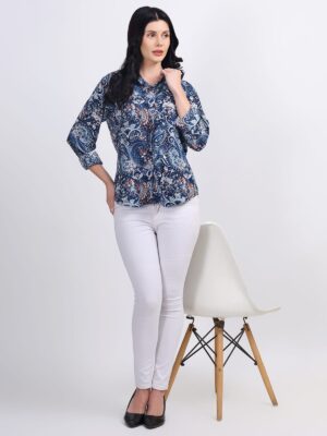 blue shirt women