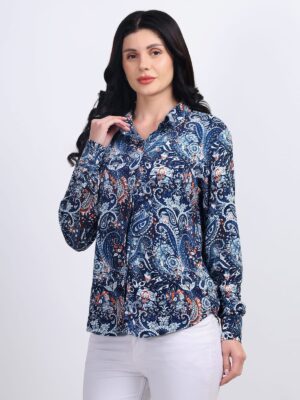blue shirt women