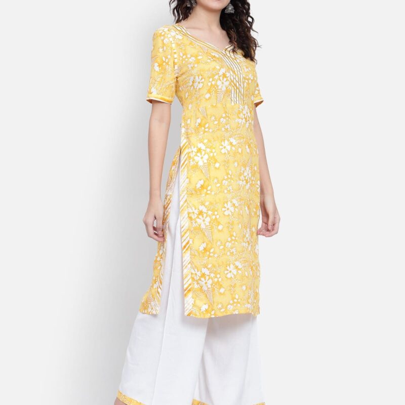 yellow kurti