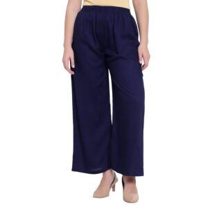 Blue Cotton Palazzo Nksa Fashion