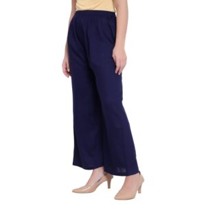 Blue Cotton Palazzo Nksa Fashion