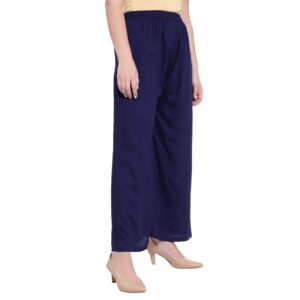 Blue Cotton Palazzo Nksa Fashion