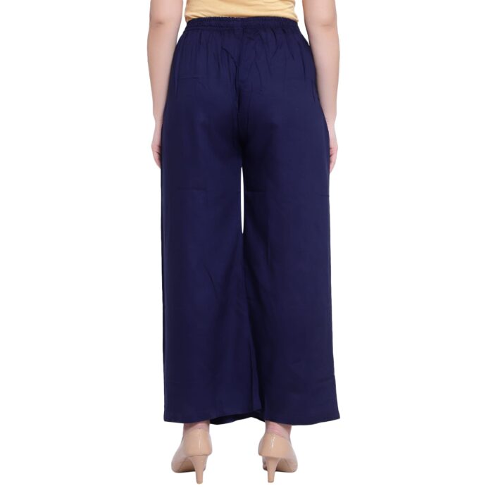 Blue Cotton stretchable pants