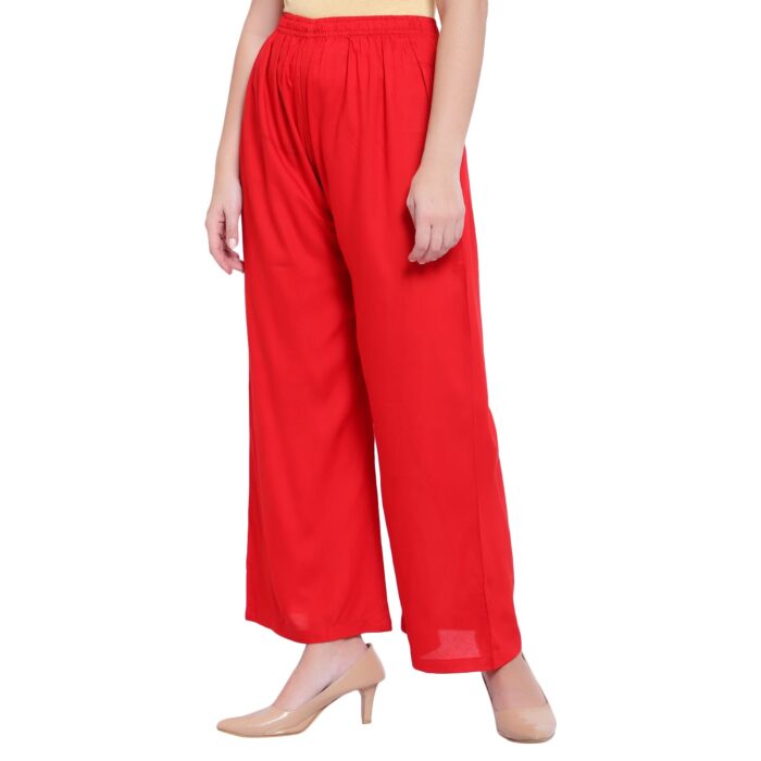 Red Cotton stretchable pants - Image 4