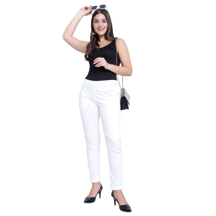 Cotton pant white - Image 5