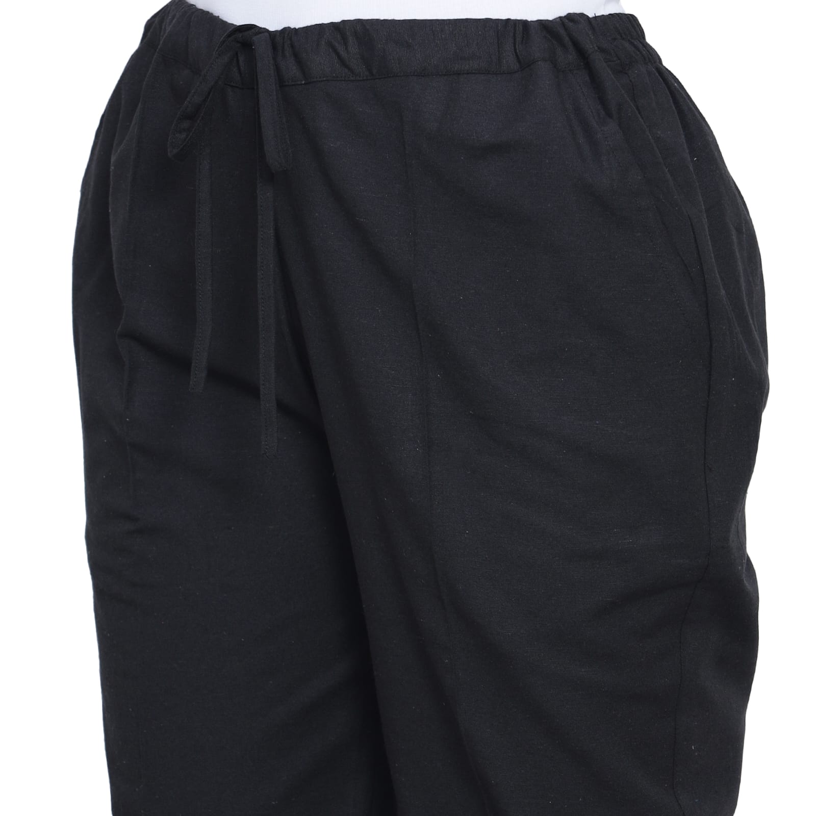 Black Cotton Palazzo Nksa Fashion