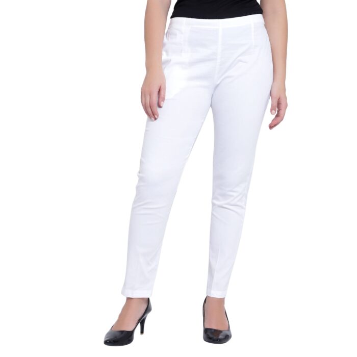 Cotton pant white - Image 3