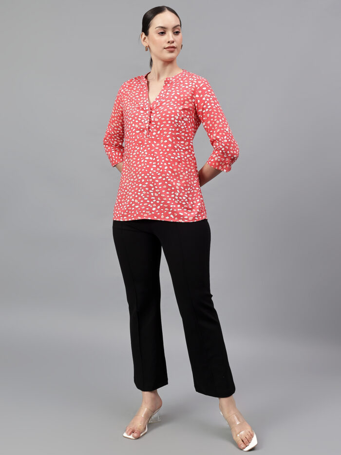 Woman Red Shirt - Image 8