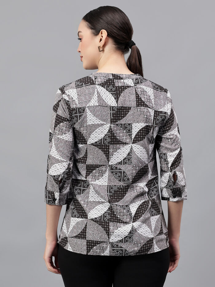 woman party black shirt - Image 3