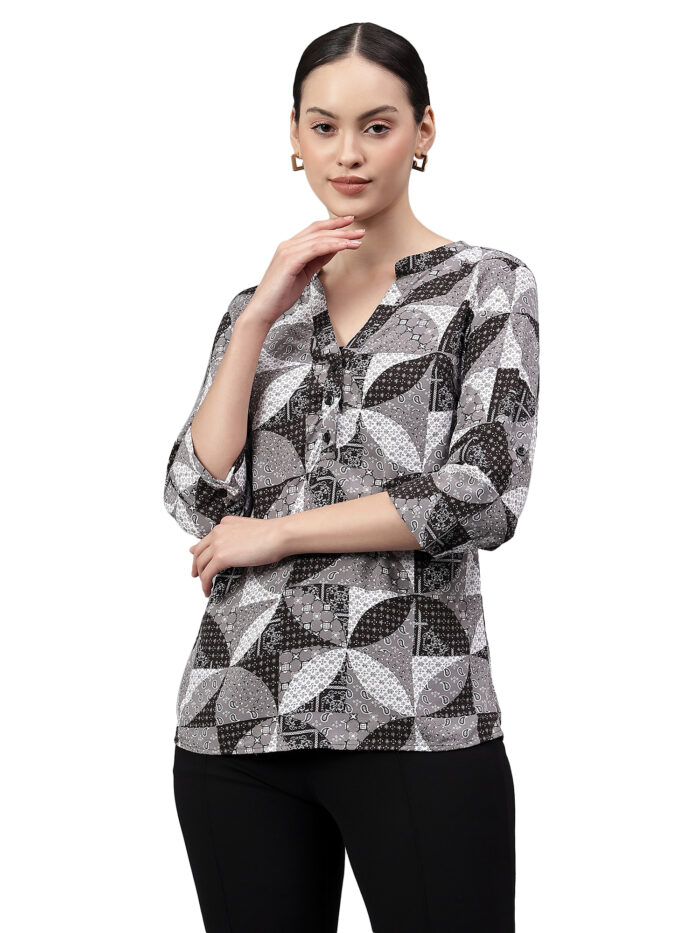 woman party black shirt - Image 4