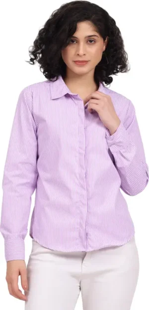 Nksa Fashion Women Purple Shirt