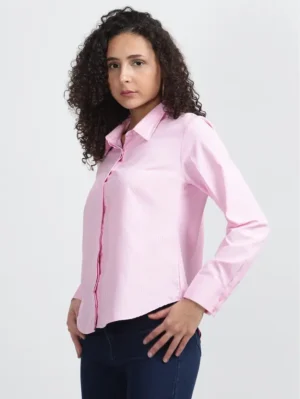 Nksa Fashion Women Pink Shirt
