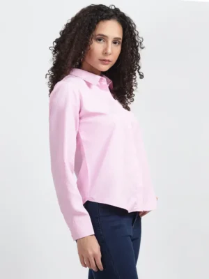 Nksa Fashion Women Pink Shirt