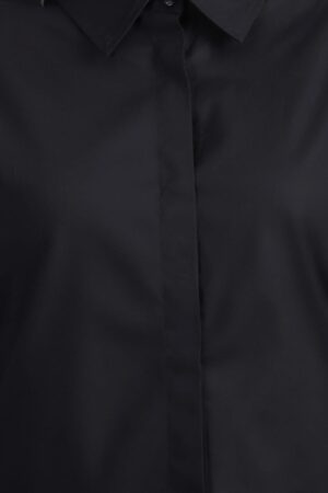 Nksa Fashion Women Formal Black Shirt