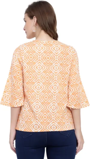 women yellow top