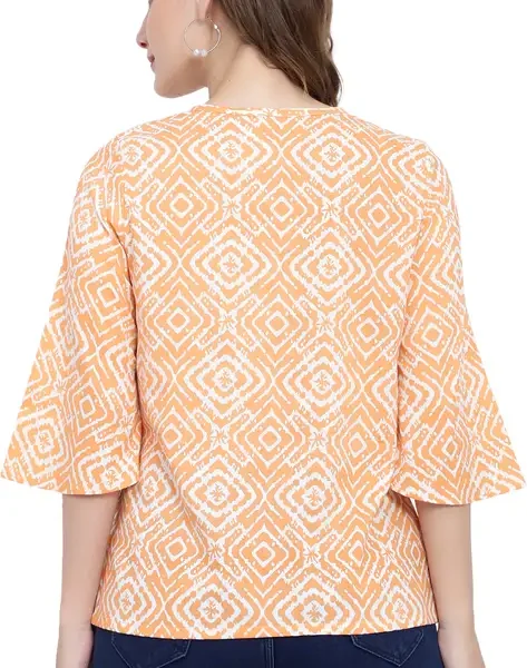 women yellow top