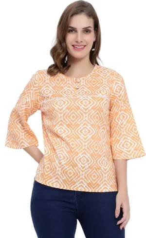 women yellow top