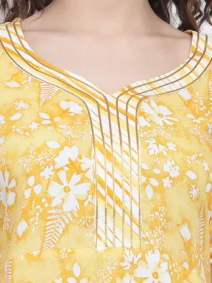 Women Cotton Rayon Kurta Palazzo Set - Image 7