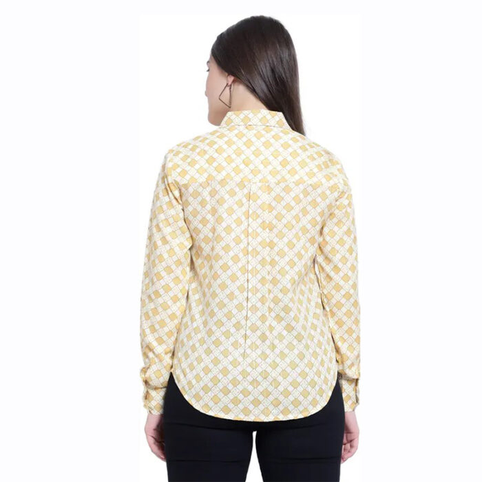 Women Regular Fit Solid Spread Collar Casual Shirt - Image 3