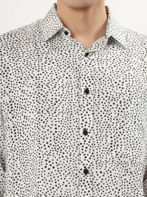 Men Long Sleeve White Shirt  | NKSA Fashion - Image 2
