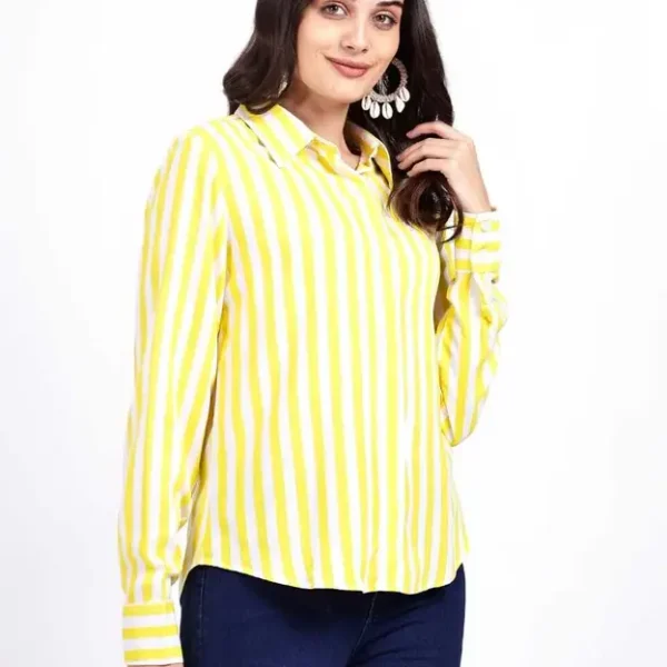 Nksa-fashion-Women-Yellow-Shirt