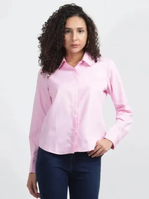 Nksa Fashion Women Pink Shirt