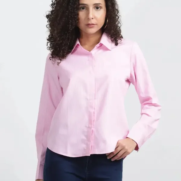 Nksa Fashion Women Pink Shirt