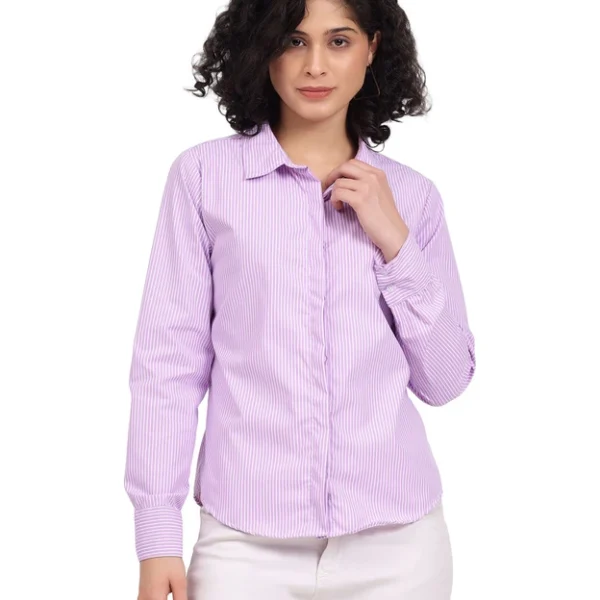 Nksa Fashion Women Purple Shirt