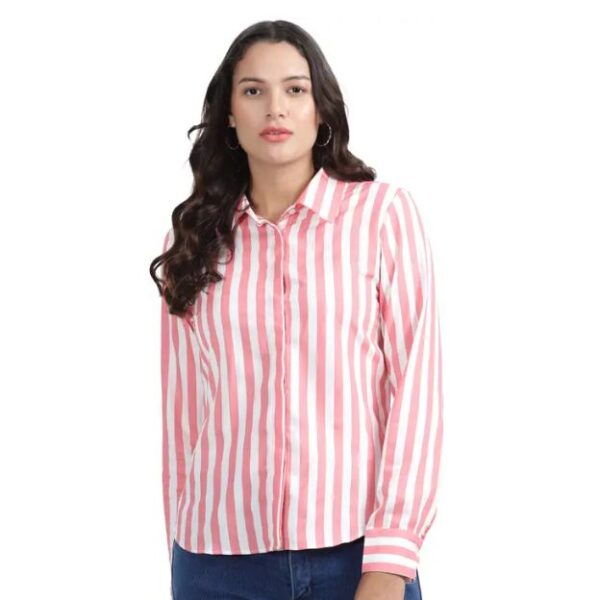 Nksa Fashion Women Spread Collar Shirt