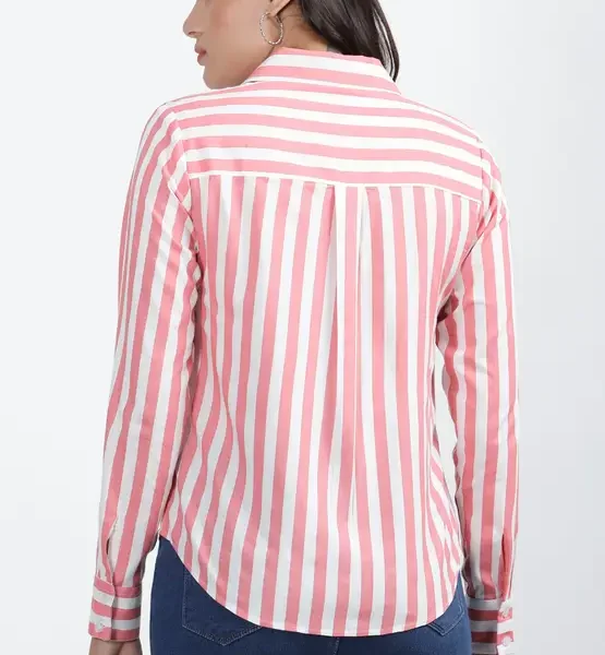 Nksa Fashion Women Spread Collar Shirt