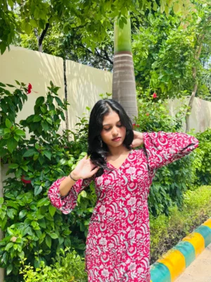 Trendy bell sleeve kurti design by NKSA Fashion