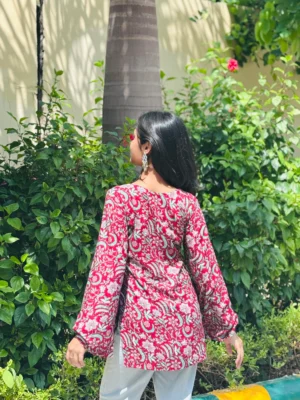 Ethnic floral printed kurti for women – NKSA Fashion