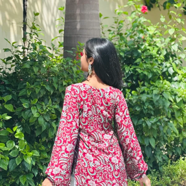 Ethnic floral printed kurti for women – NKSA Fashion