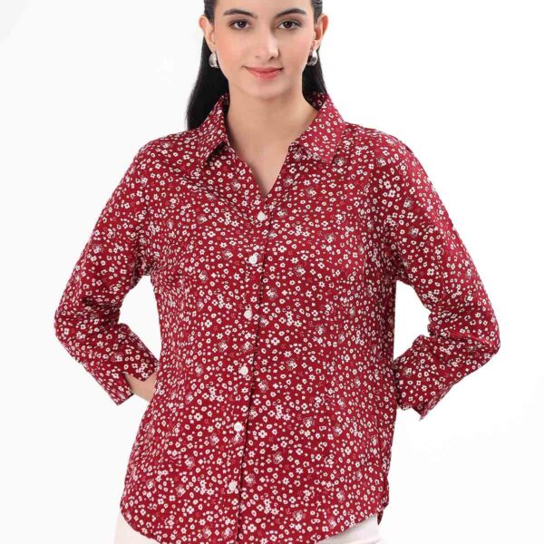 women red shirt